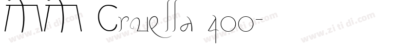MM Cruella 400字体转换